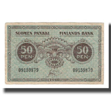 Geldschein, Finnland, 50 Penniä, 1918, KM:34, SS