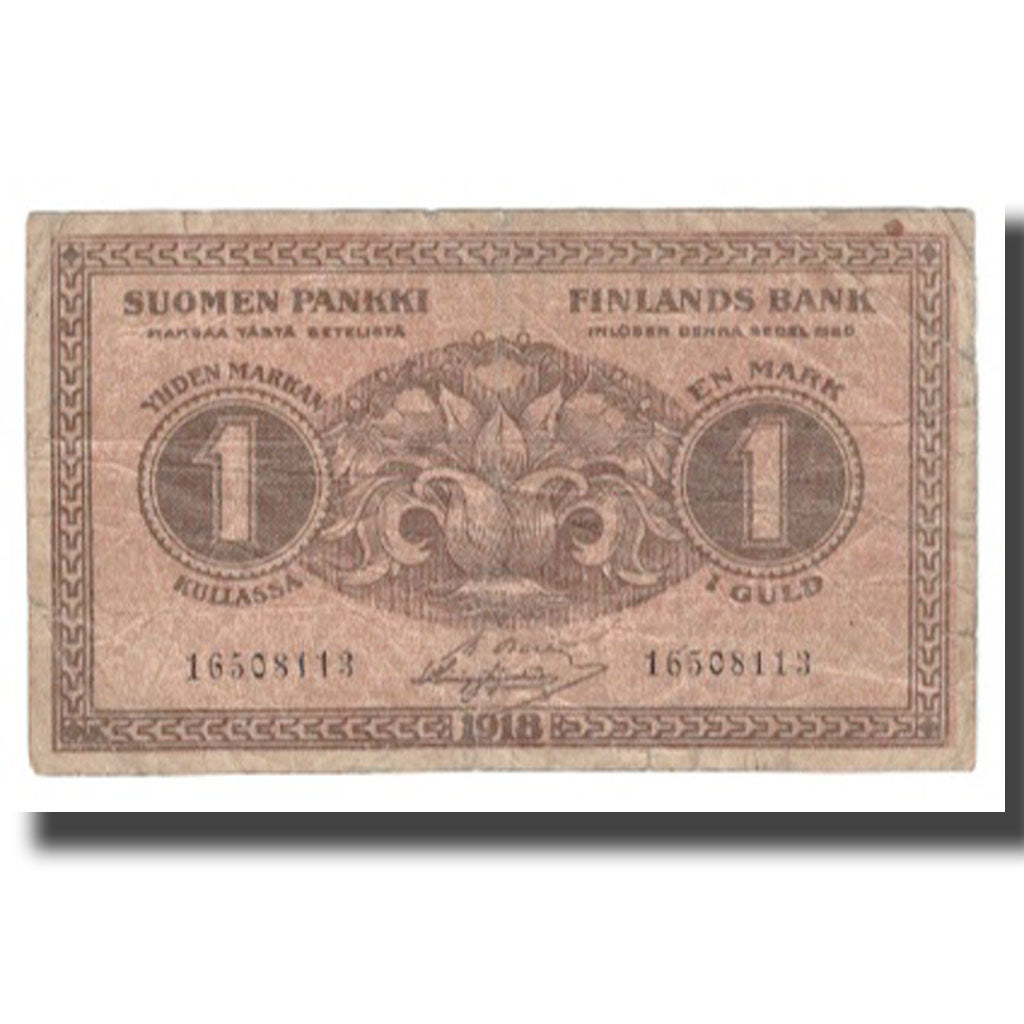 Banknote, Finland, 1 Markka, 1916, KM:35, VF(20-25)