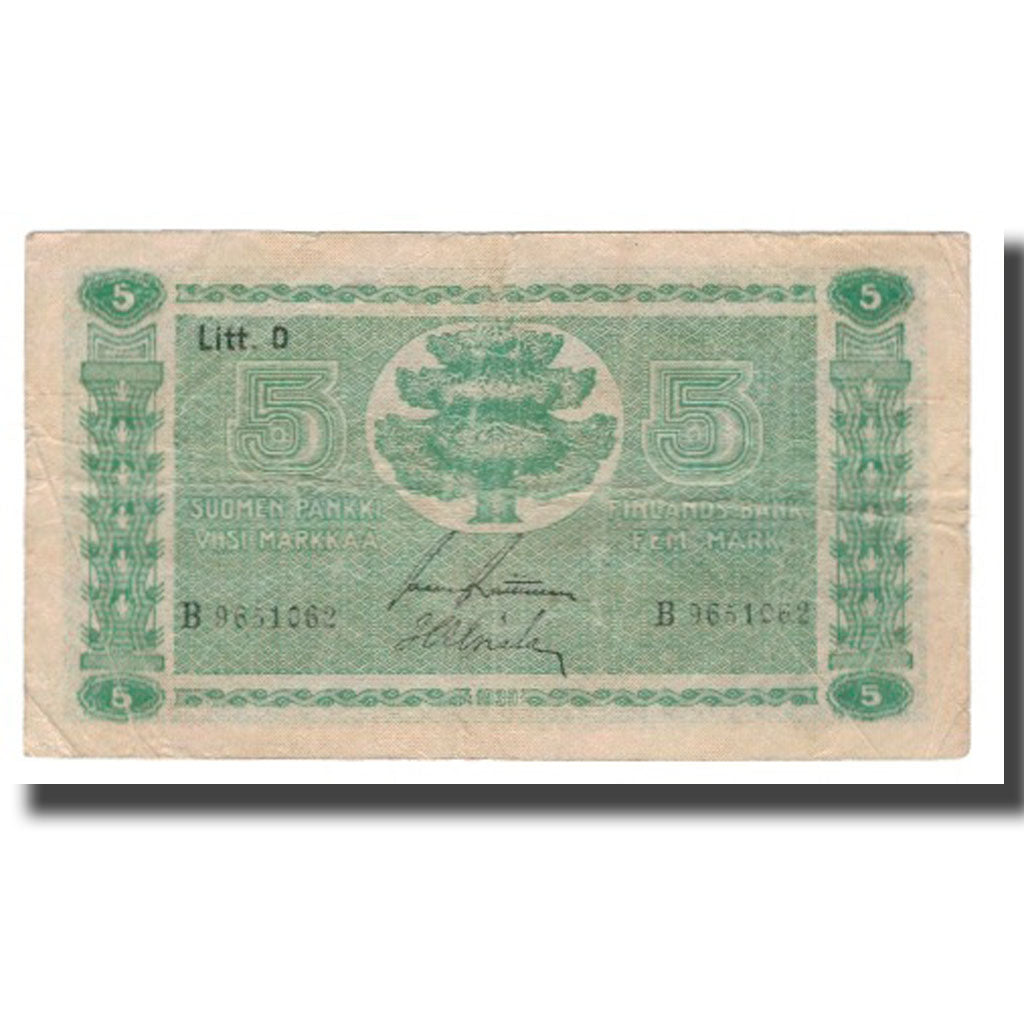Banconote, Finlandia, 5 Markkaa, 1939 (1942-45), KM:69a, MB