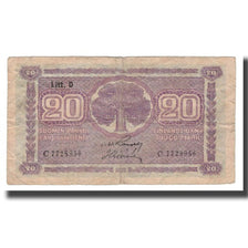 Banconote, Finlandia, 20 Markkaa, 1939 (1939-45), KM:71a, MB