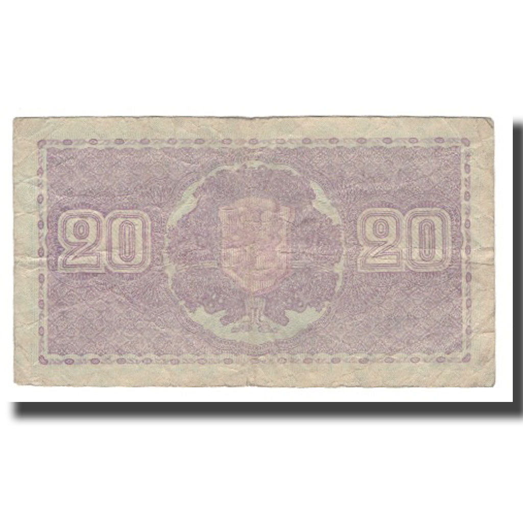 Banconote, Finlandia, 20 Markkaa, 1939 (1939-45), KM:71a, MB