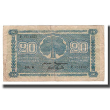 Geldschein, Finnland, 20 Markkaa, 1945 (1948), KM:78a, SGE+
