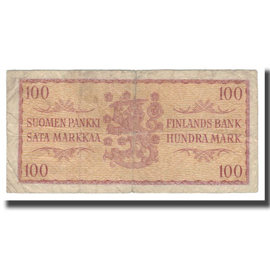 Geldschein, Finnland, 100 Markkaa, 1957, KM:97a, SGE+