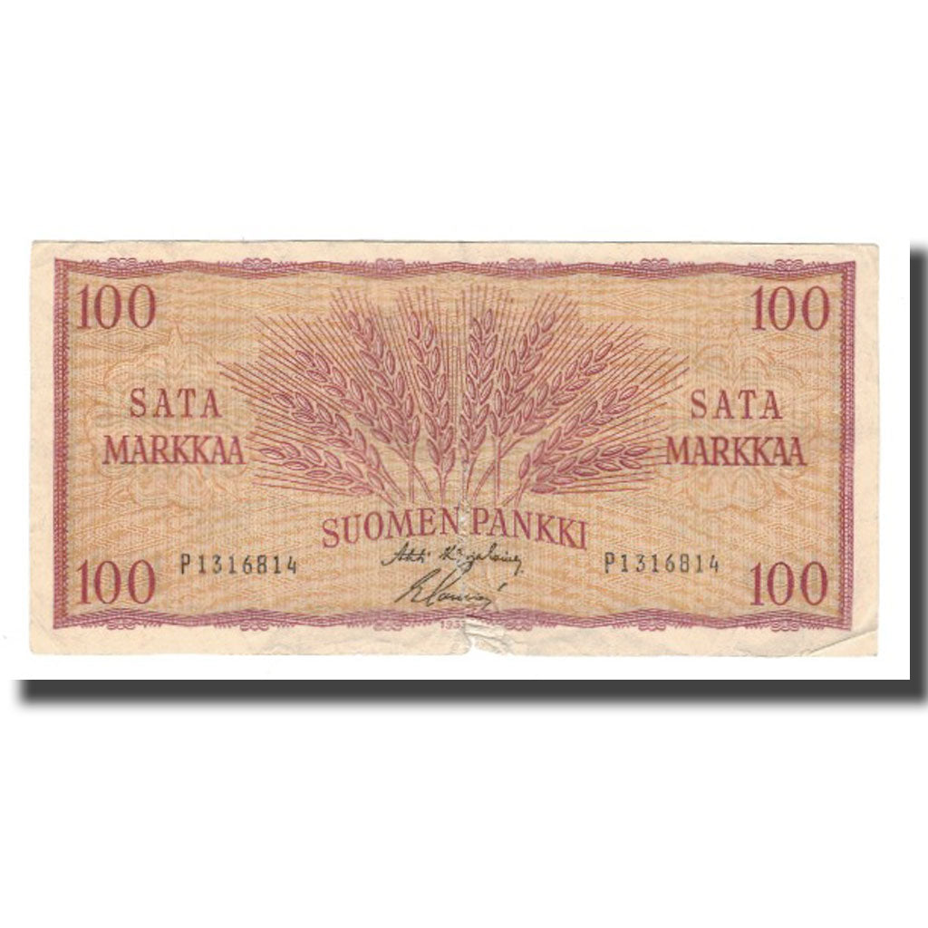Banconote, Finlandia, 100 Markkaa, 1957, KM:97a, B+