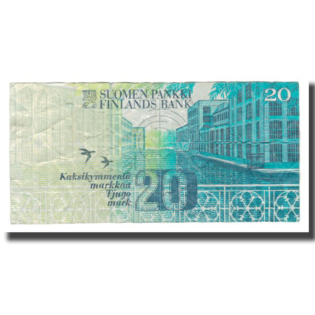 Billete, 20 Markkaa, 1993, Finlandia, KM:122, BC+