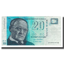 Geldschein, Finnland, 20 Markkaa, 1993 (1997), KM:123, SS