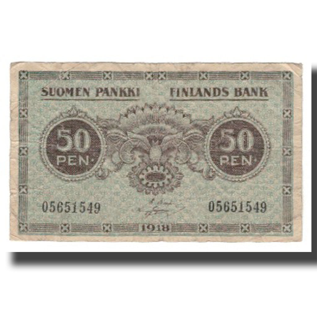 Banknote, Finland, 50 Penniä, 1918, KM:34, F(12-15)