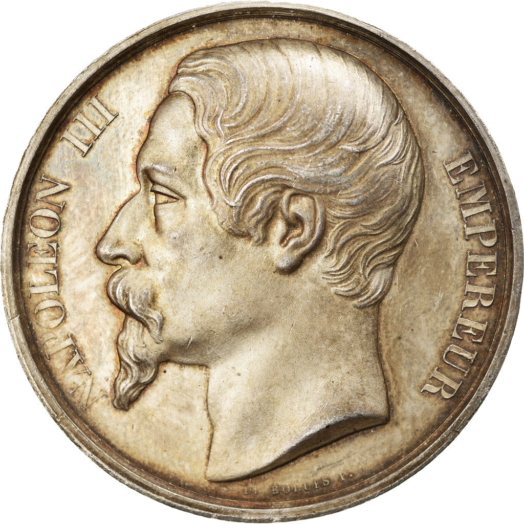 France, Médaille, Napoléon III, Empereur, TTB+, Argent