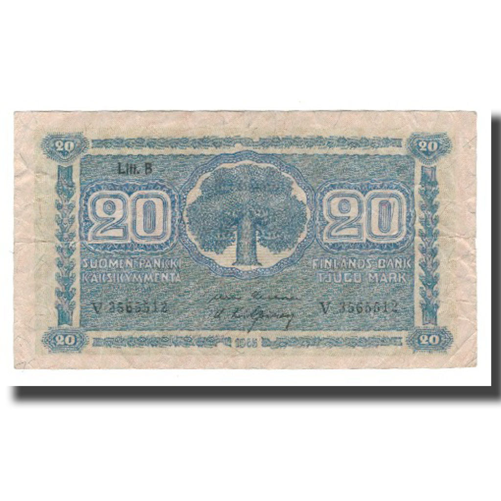 Biljet, Finland, 20 Markkaa, 1945 (1948), KM:86, TTB