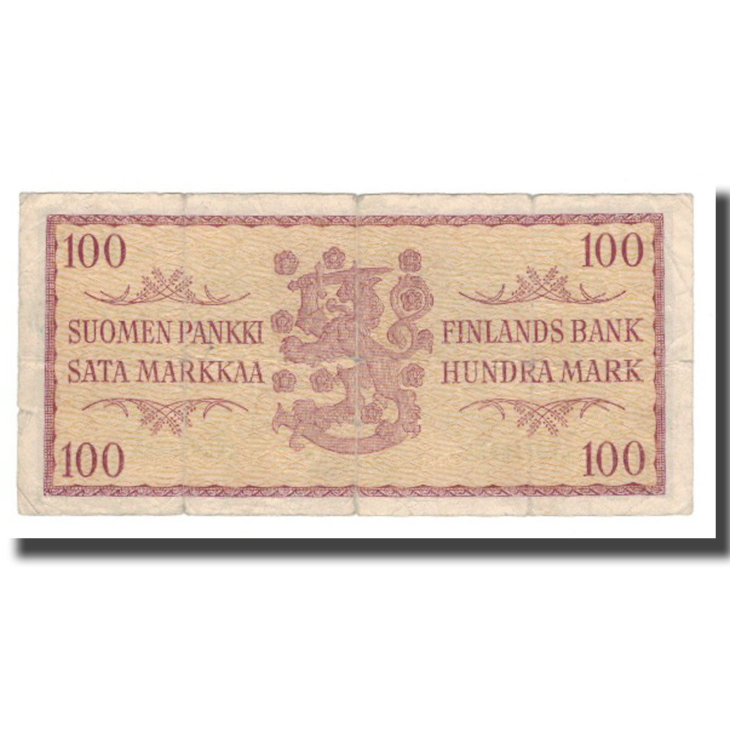 Billete, 100 Markkaa, 1957, Finlandia, KM:97a, BC
