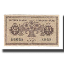Geldschein, Finnland, 25 Penniä, 1918, KM:33, S