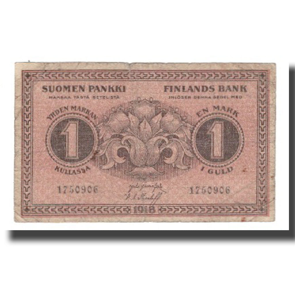 Banconote, Finlandia, 1 Markka, 1916, KM:35, B+
