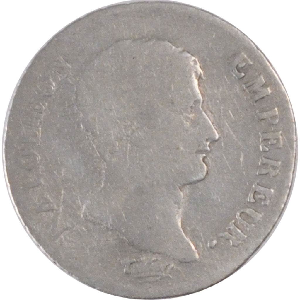 FRANCE, Napoléon I, 1/2 Franc, 1805, Paris, KM #655.1, VF(20-25), Silver, Gadour
