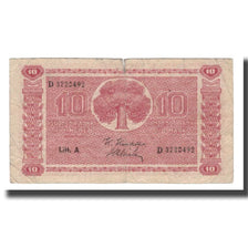 Banknote, Finland, 10 Markkaa, 1945, KM:77a, VG(8-10)