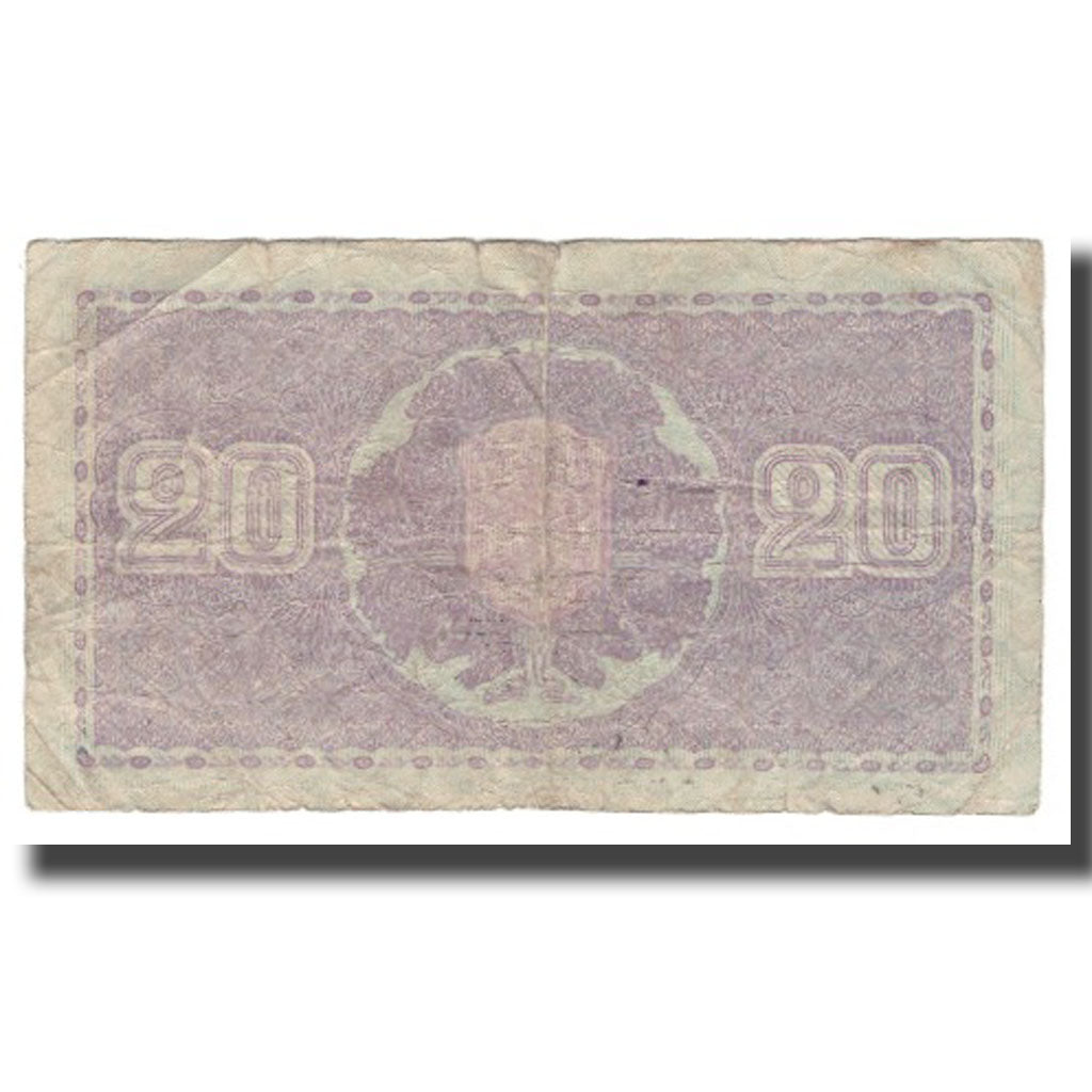 Banconote, Finlandia, 20 Markkaa, 1939 (1939-45), KM:71a, B