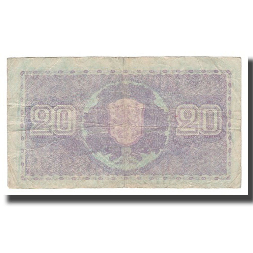 Banknote, Finland, 20 Markkaa, 1939 (1939-45), KM:71a, VF(20-25)