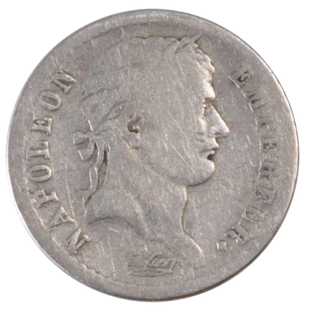 FRANCE, Napoléon I, 1/2 Franc, 1812, Paris, KM #691.1, VF(20-25), Silver, Gadour