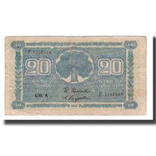 Banknote, Finland, 20 Markkaa, 1945 (1948), KM:86, F(12-15)