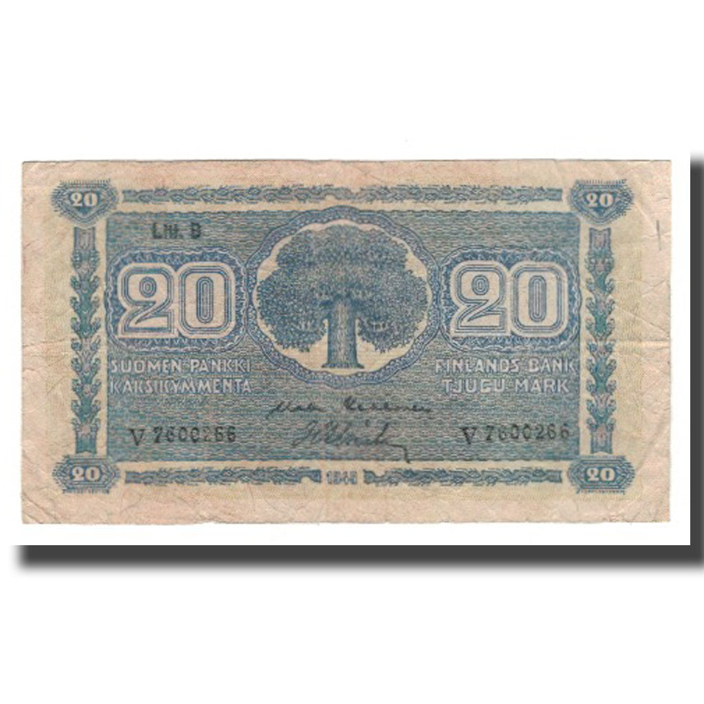 Billete, 20 Markkaa, 1945 (1948), Finlandia, KM:86, BC
