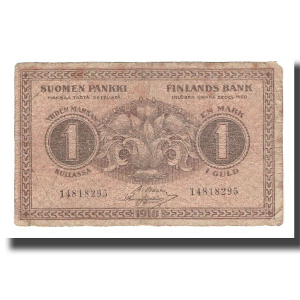 Banconote, Finlandia, 1 Markka, 1916, KM:35, B+