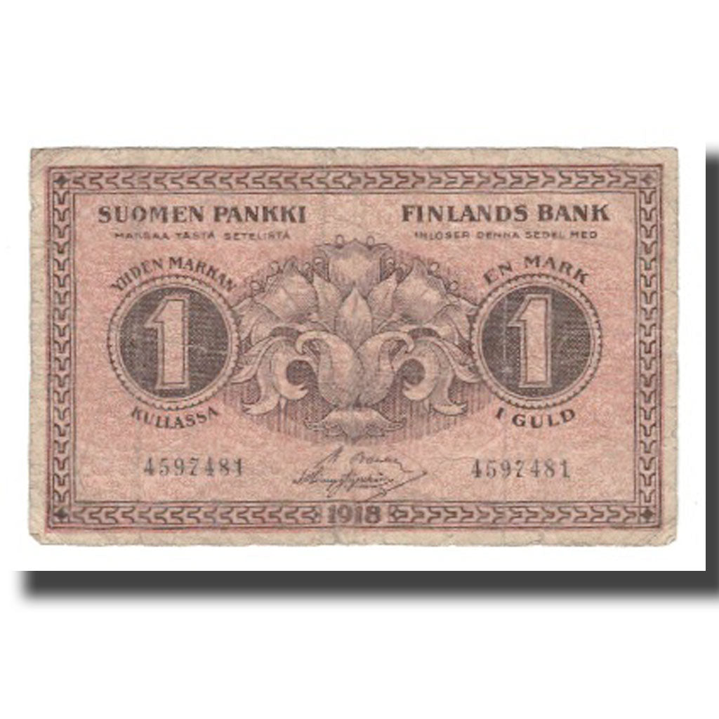 Banknote, Finland, 1 Markka, 1916, KM:35, VF(20-25)