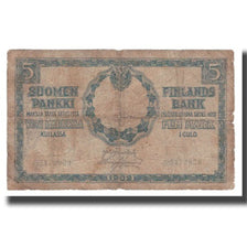 Biljet, Finland, 5 Markkaa, 1909, KM:9b, B