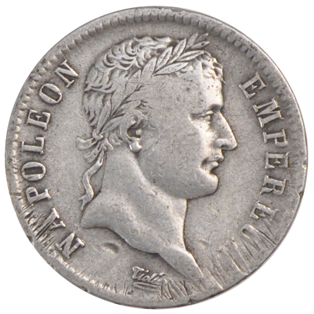 FRANCE, Napoléon I, Franc, 1808, Strasbourg, KM #682.3, VF(20-25), Silver, G...