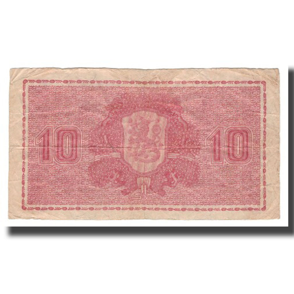 Banconote, Finlandia, 10 Markkaa, 1945, KM:85, MB