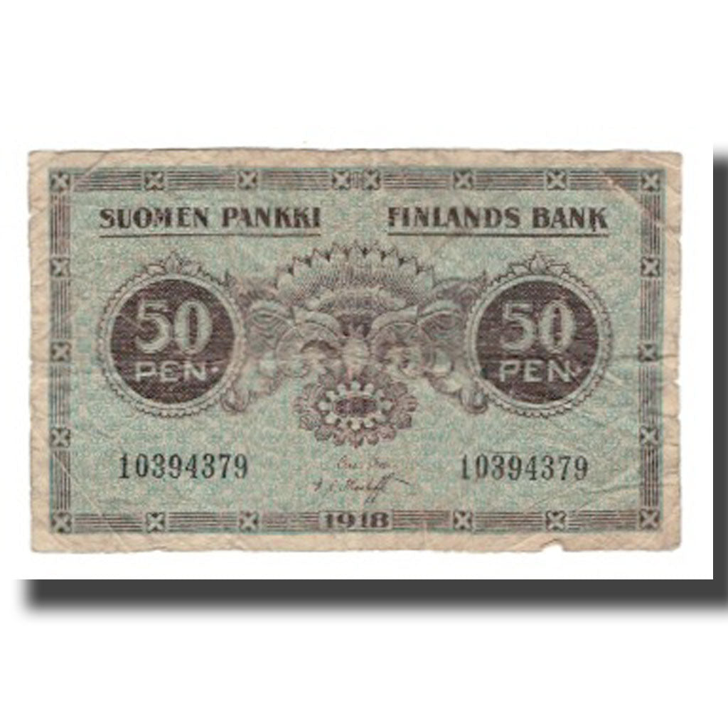 Geldschein, Finnland, 50 Penniä, 1918, KM:34, S