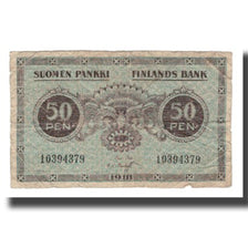 Geldschein, Finnland, 50 Penniä, 1918, KM:34, S