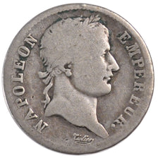 FRANCE, 1 Franc, 1808, Lille, VG(8-10), Silver, Gadoury #446, 4.64