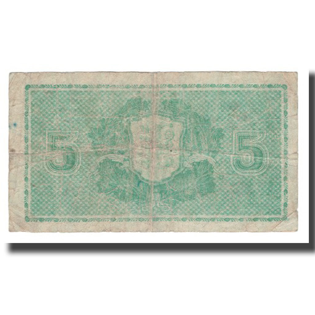 Banconote, Finlandia, 5 Markkaa, 1939 (1942-45), KM:69a, MB+