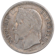 FRANCE, Napoléon III, Franc, 1868, Paris, KM #806.1, VF(30-35), Silver, Gadoury 