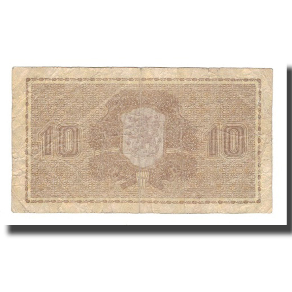 Banknote, Finland, 10 Markkaa, 1939 (1939-45), KM:70a, VF(20-25)