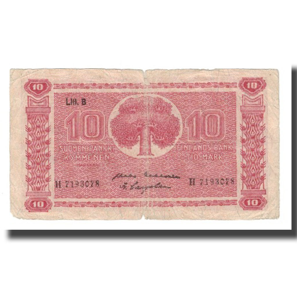Billete, 10 Markkaa, 1945 (1948), Finlandia, KM:85, BC