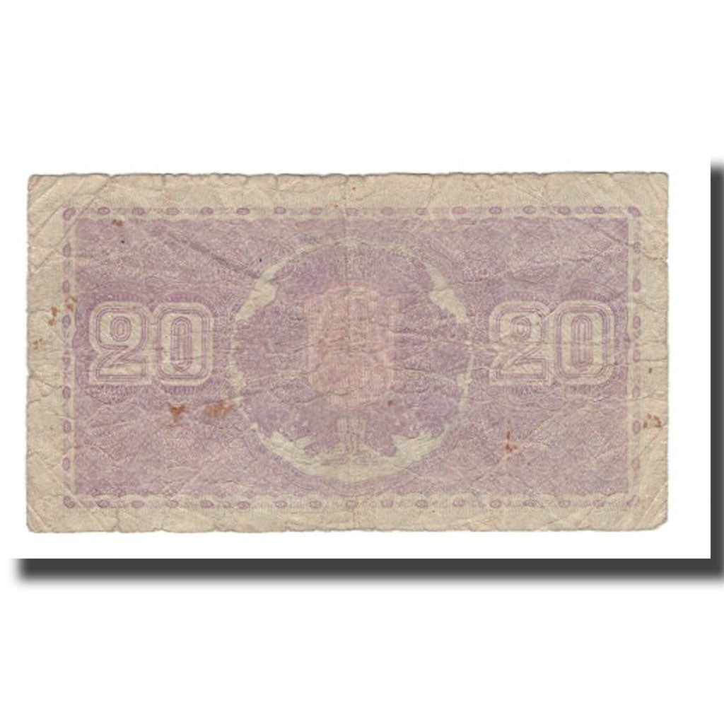 Geldschein, Finnland, 20 Markkaa, 1939 (1939-45), KM:71a, SGE