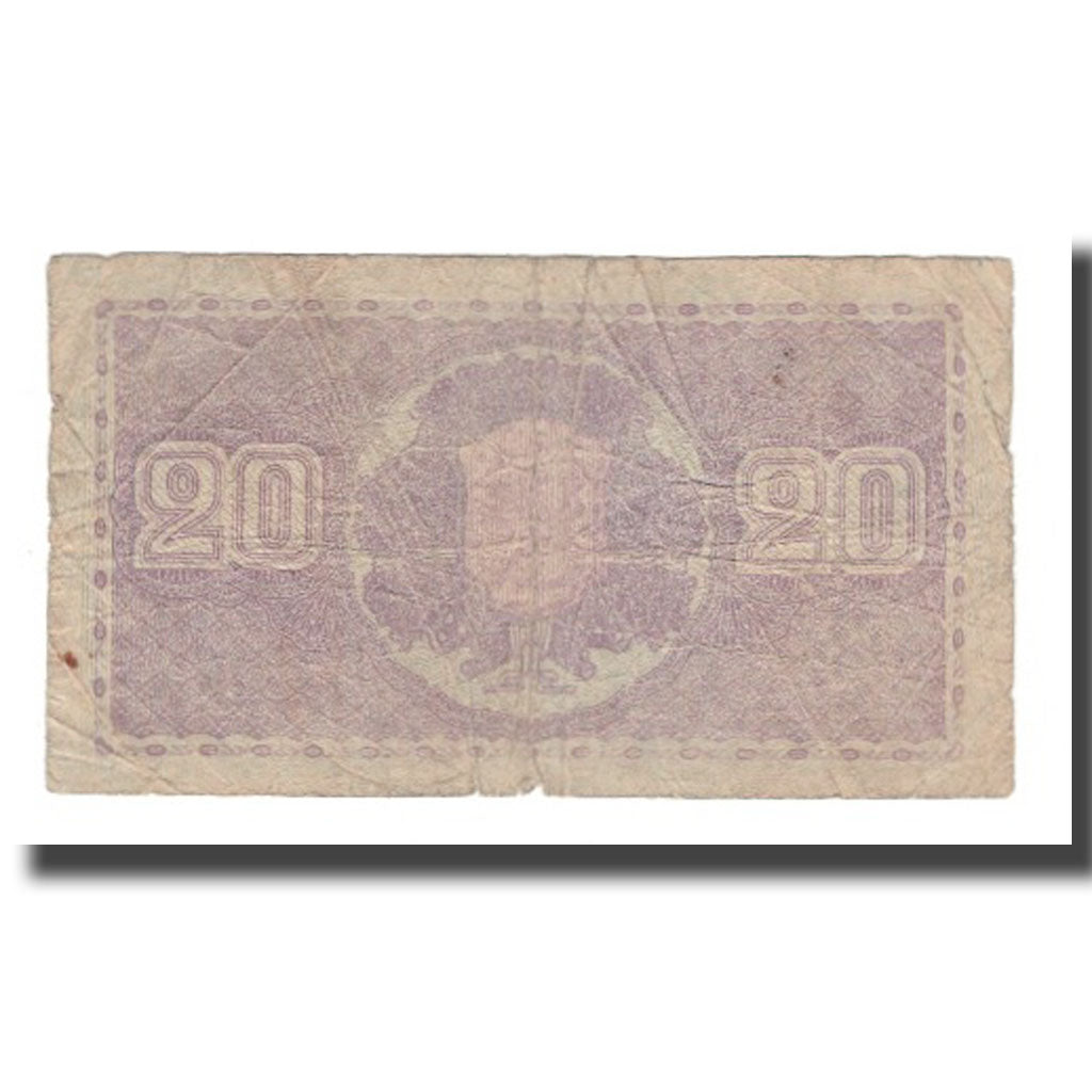 Banknote, Finland, 20 Markkaa, 1939 (1939-45), KM:71a, VG(8-10)