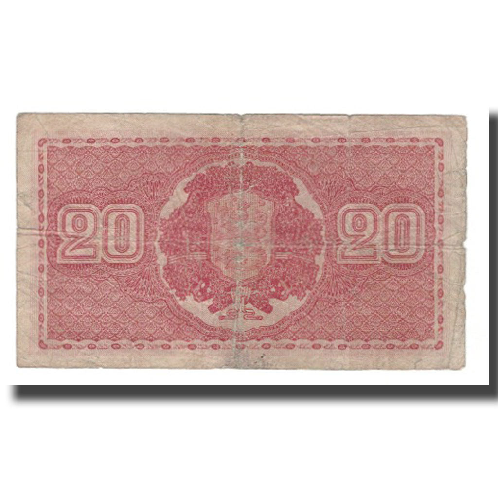 Nota, Finlândia, 20 Markkaa, 1922 (1931), KM:63a, F(12-15)