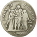 France, 5 Francs, Union et Force, AN 7, Perpignan, Silver, VF(20-25)