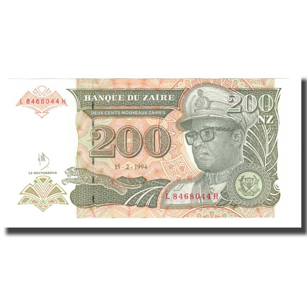 Banconote, Zaire, 200 Nouveaux Zaïres, 1994, 1994-02-15, KM:62a, FDS