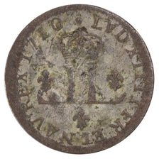 Francia, Louis XIV, XXX Deniers aux 2 L couronnés, 30 Deniers, 1710, Metz, M...