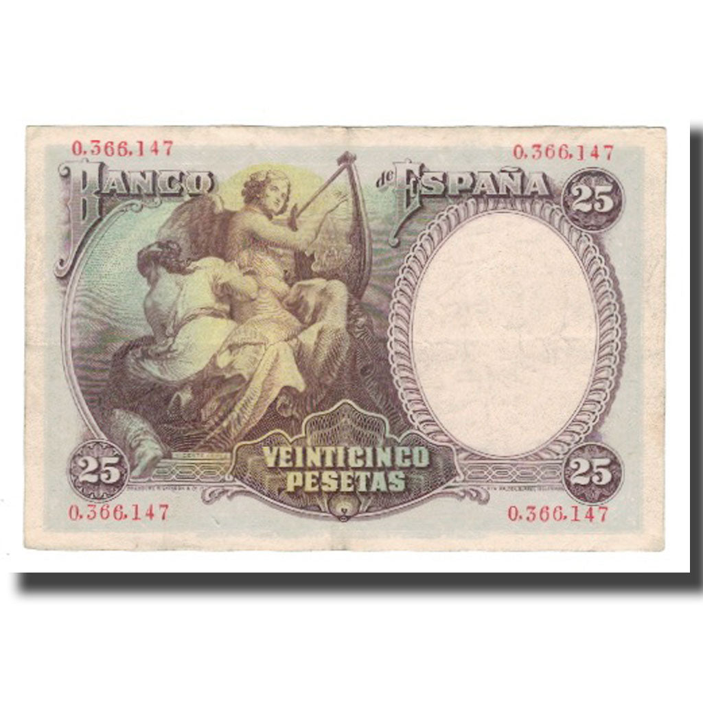 Banconote, Spagna, 25 Pesetas, 1931, 1931-04-25, KM:81, SPL-
