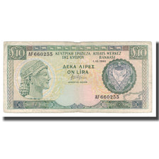 Geldschein, Zypern, 10 Pounds, 1989-1995, 1990-10-01, KM:55a, S