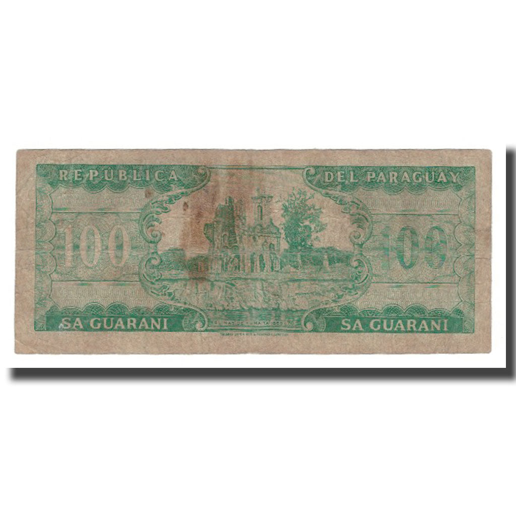 Banknote, Paraguay, 100 Guaranies, L.1952 (1982), KM:205, F(12-15)