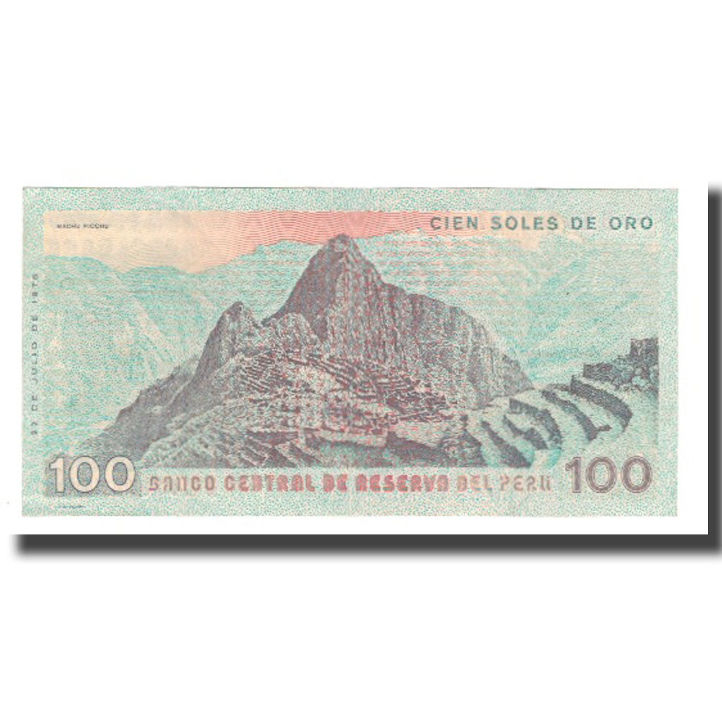 Billete, 100 Soles De Oro, 1976, Perú, 1976-07-22, KM:114, UNC