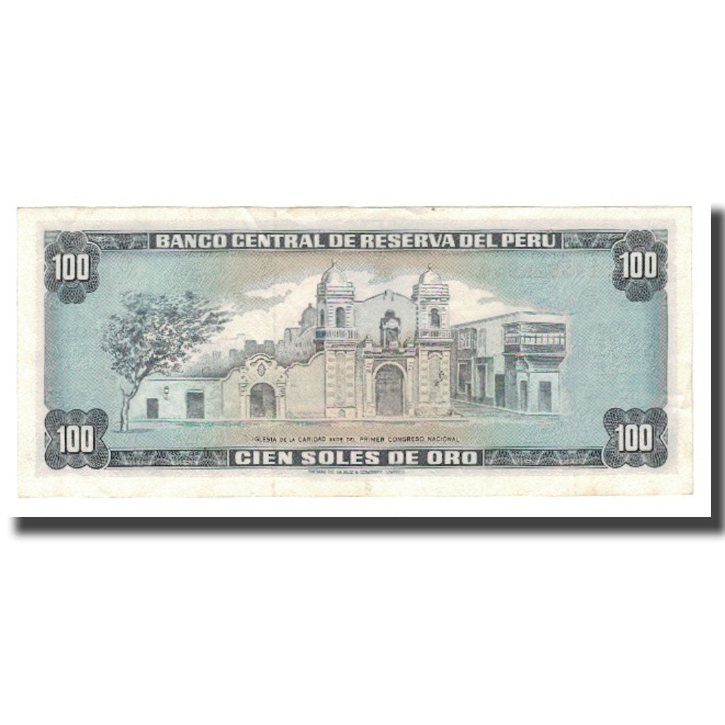 Banconote, Perù, 100 Soles De Oro, 1974, 1974-08-15, KM:102c, SPL