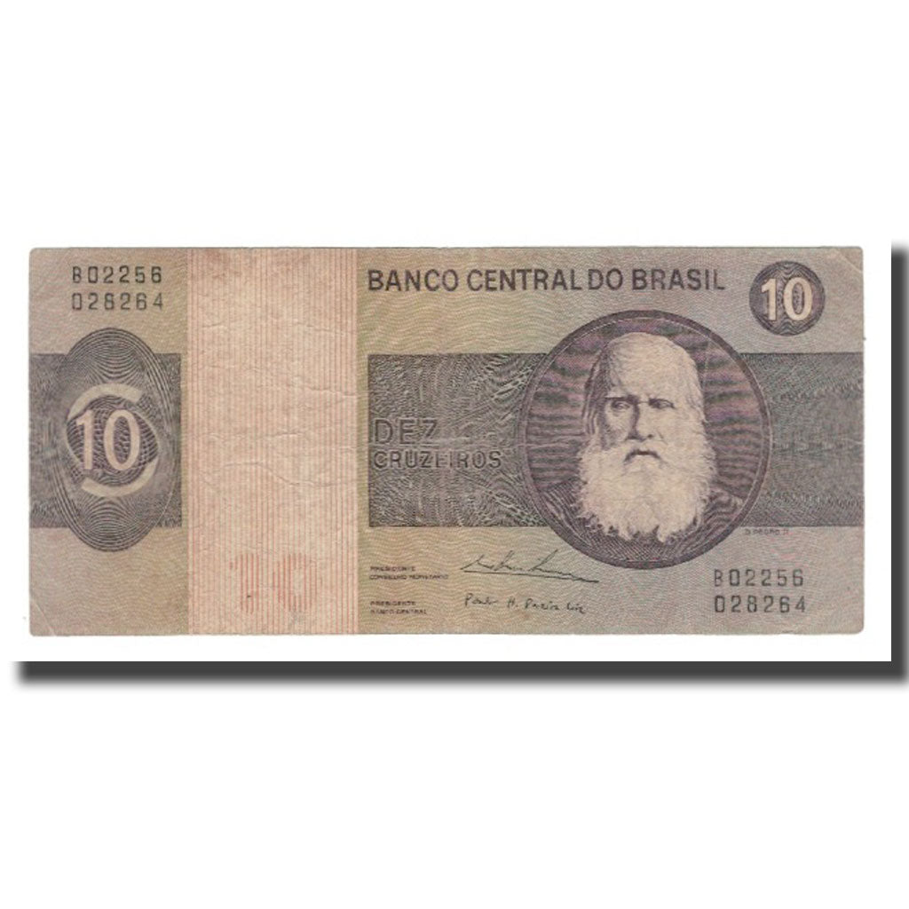 Banconote, Brasile, 10 Cruzeiros, UNDATED (1970-80), KM:193c, MB
