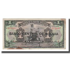 Banconote, Bolivia, 1 Boliviano, Undated (1929), KM:112, MB+