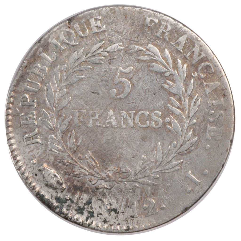 FRANCE, Napoléon I, 5 Francs, 1803, Limoges, KM #659.7, VF(30-35), Silver, G...