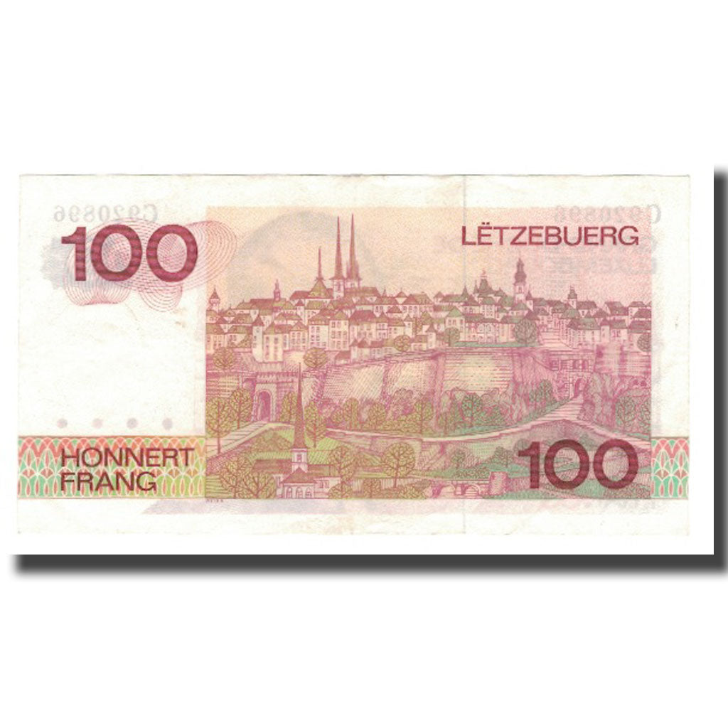 Biljet, Luxemburg, 100 Francs, 1980, 1980-08-14, KM:57a, SUP